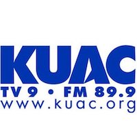 Blue logo for KUAC