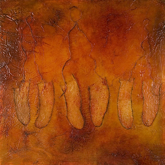 Three Pairs of Caramel Secrets by Sonya Kelliher Combs, UA2004-022-001