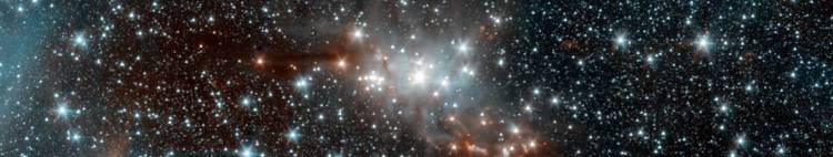 Distant galaxies as seen through a telescope,