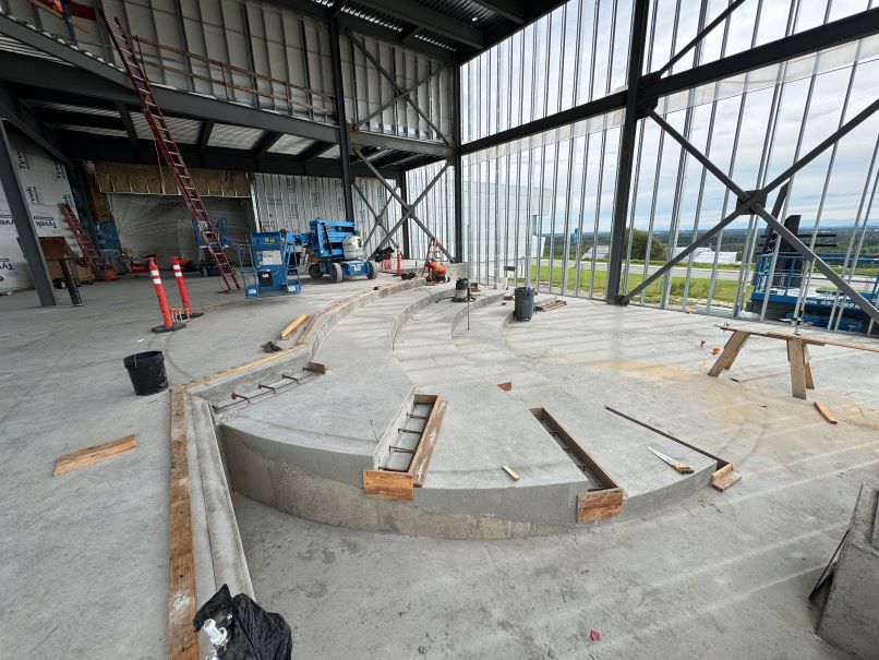 Concrete inside planetarium