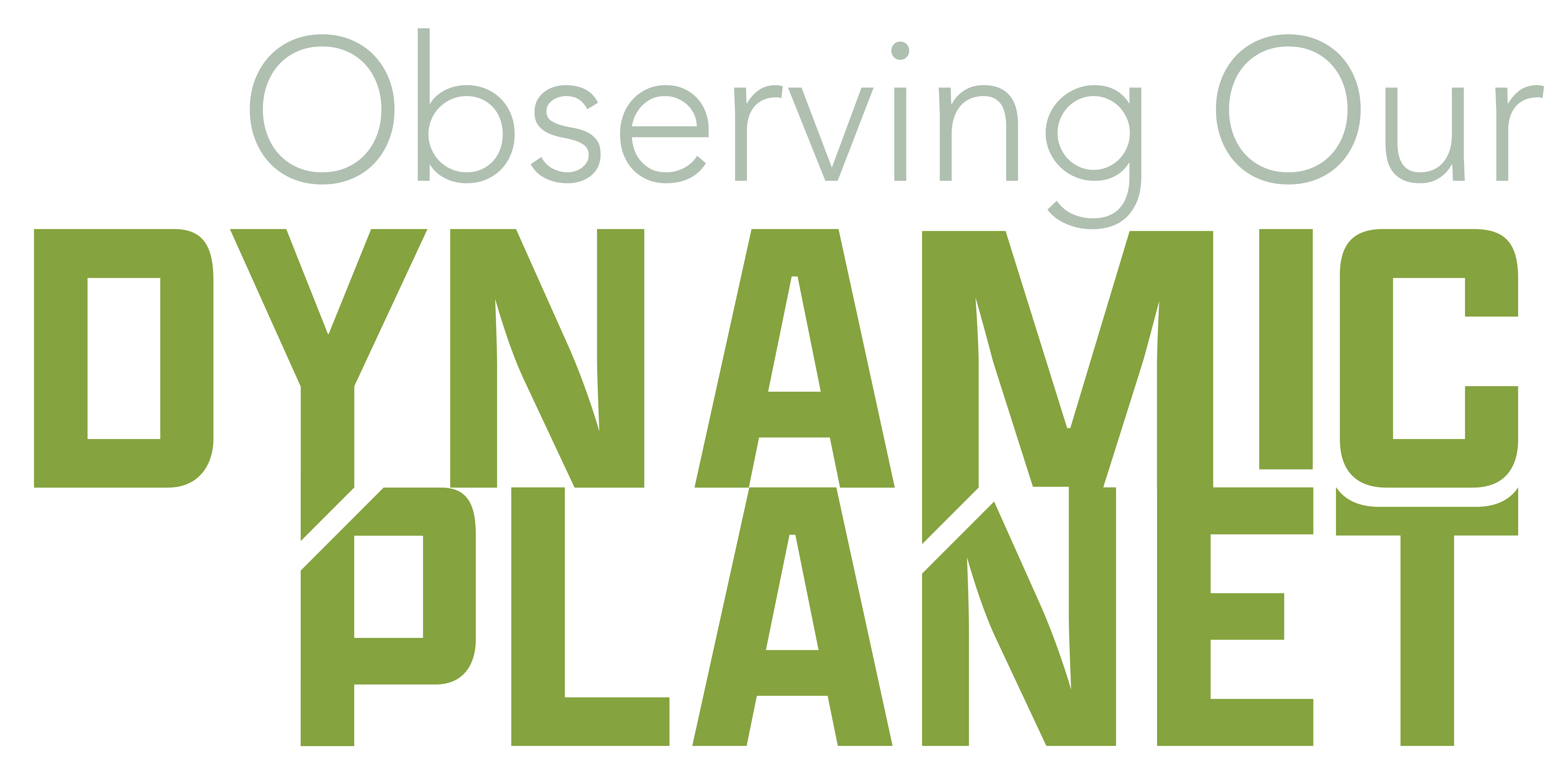 Observing Our Dynamic Planet