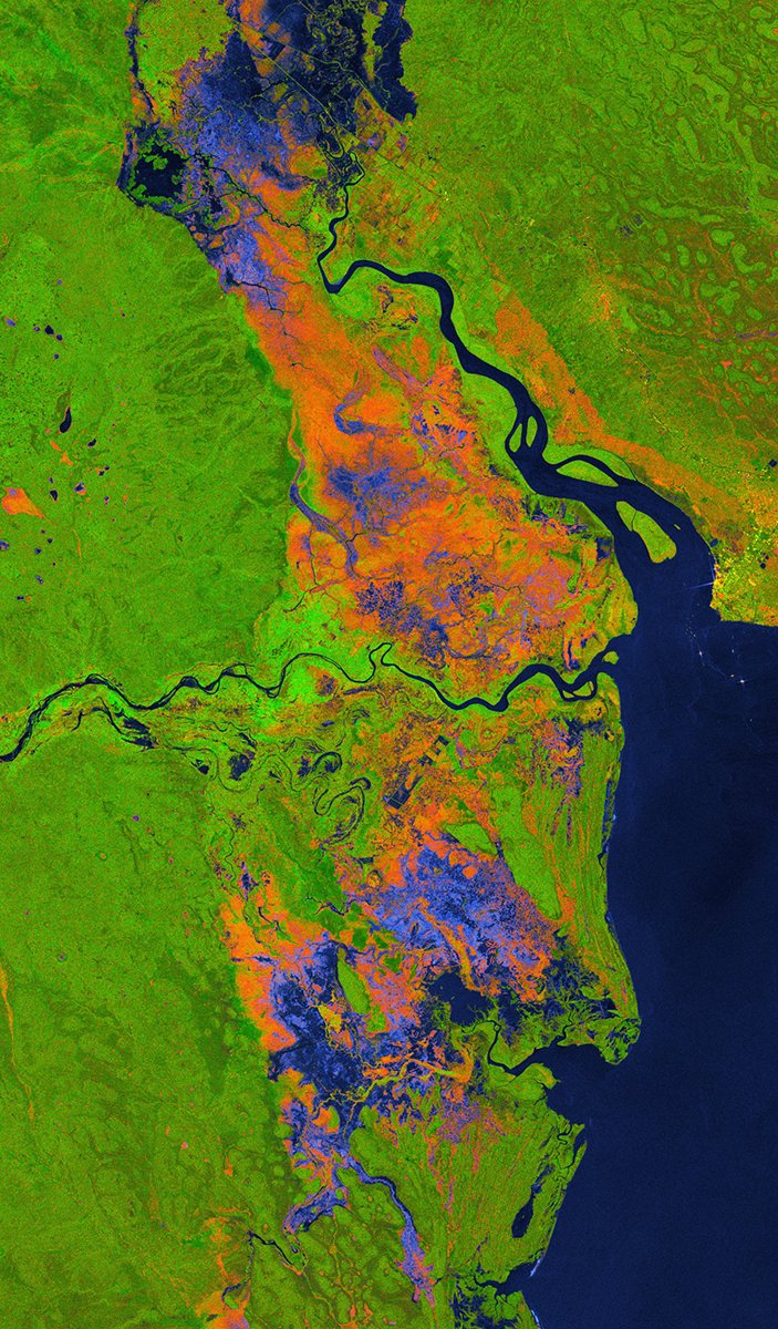 Mozambique from space
