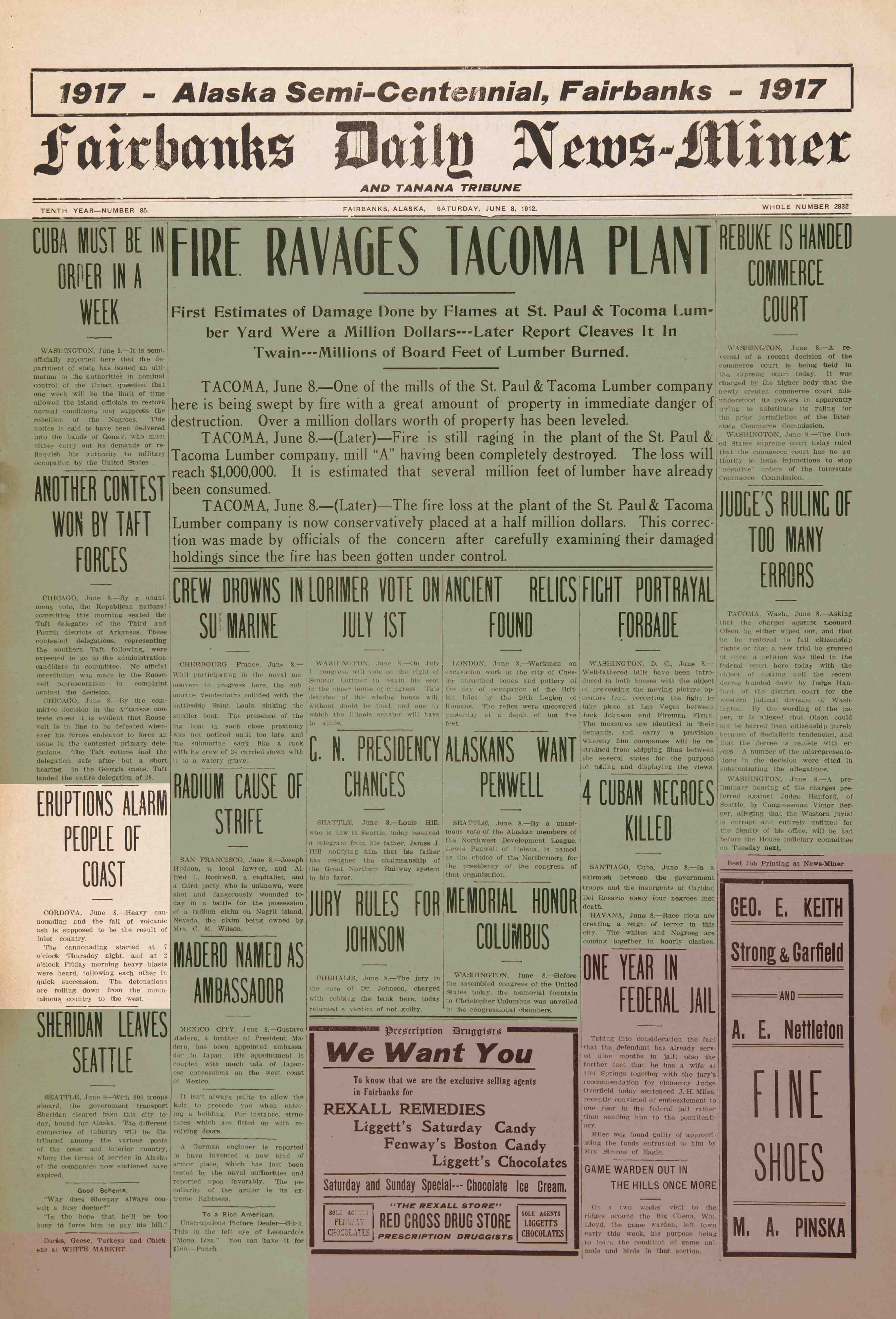 1912 June 8, Fairbanks Daily News-Miner (pg 1)