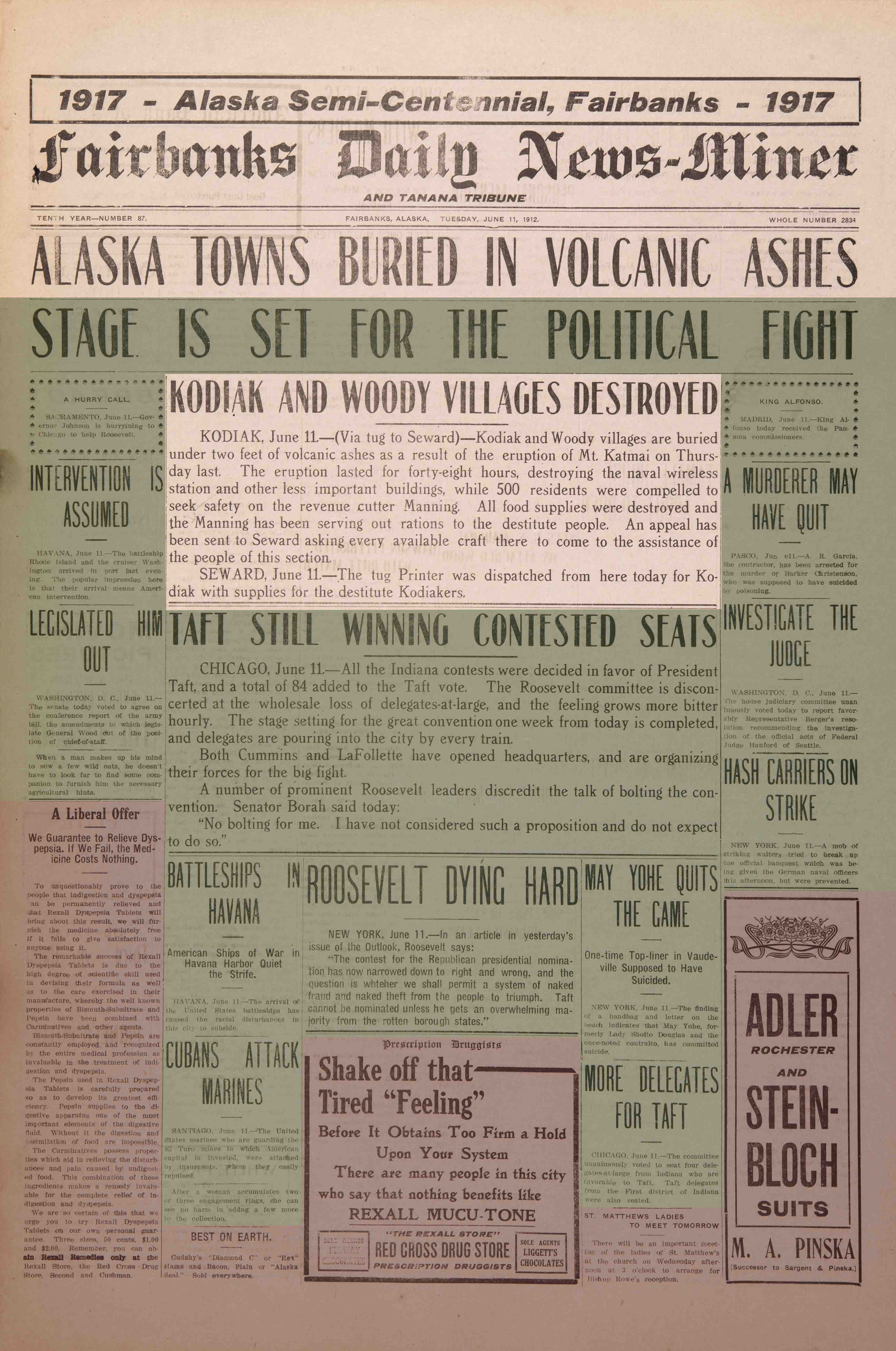1912 June 11, Fairbanks Daily News-Miner (pg 1)