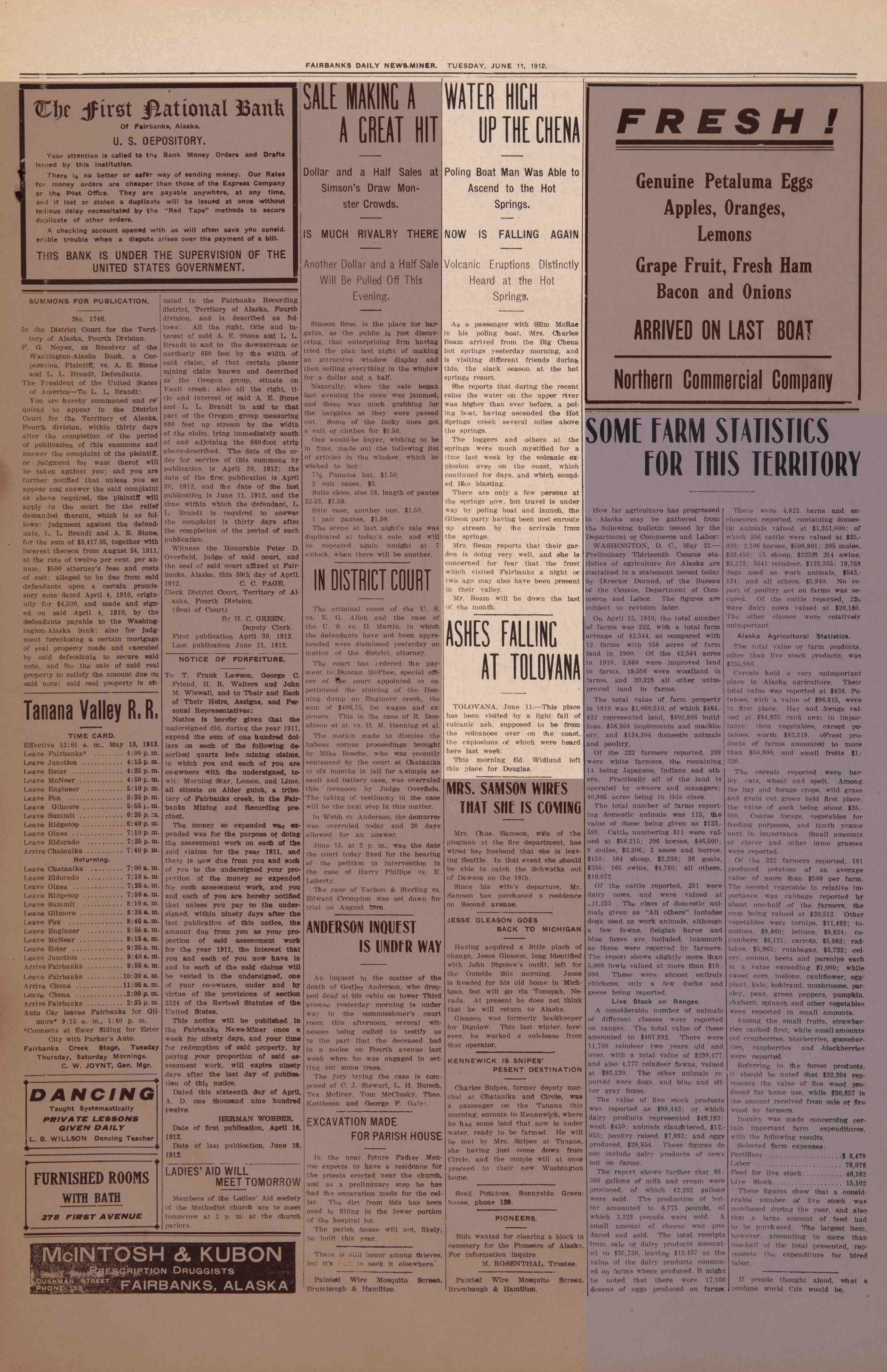 1912 June 11, Fairbanks Daily News-Miner (pg 3)