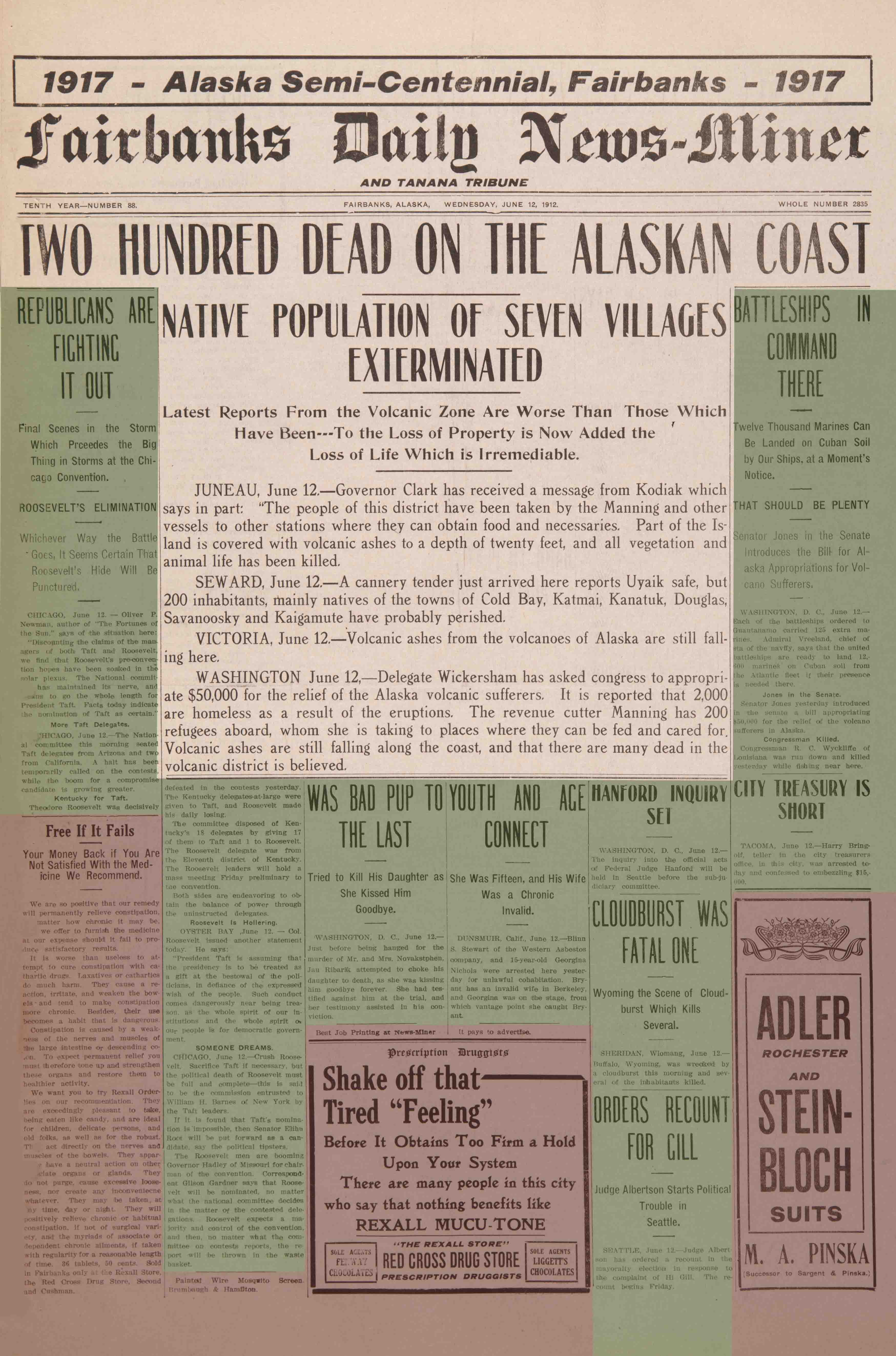 1912 June 12, Fairbanks Daily News-Miner (pg 1)
