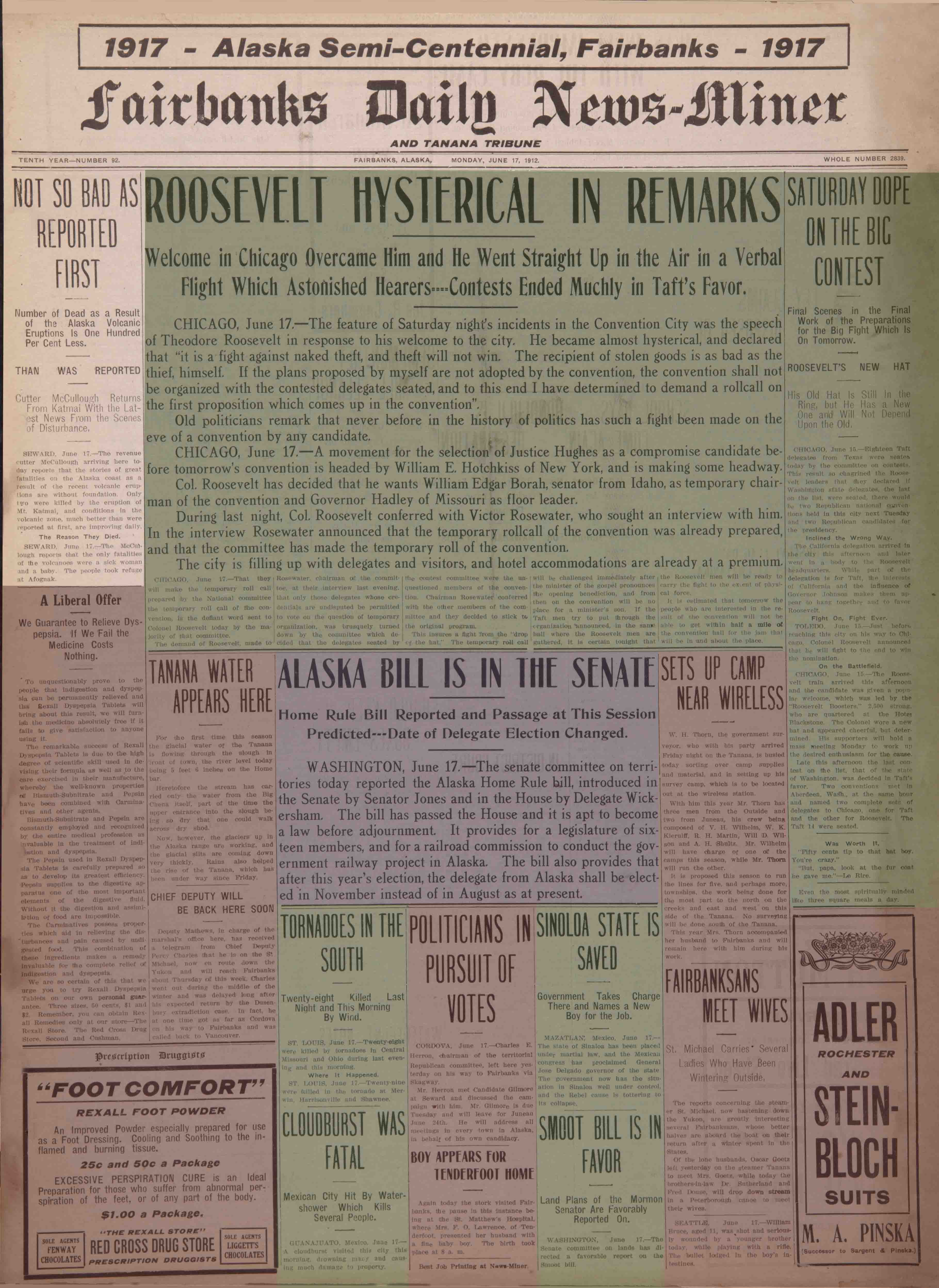 1912 June 17, Fairbanks Daily News-Miner (pg 1)