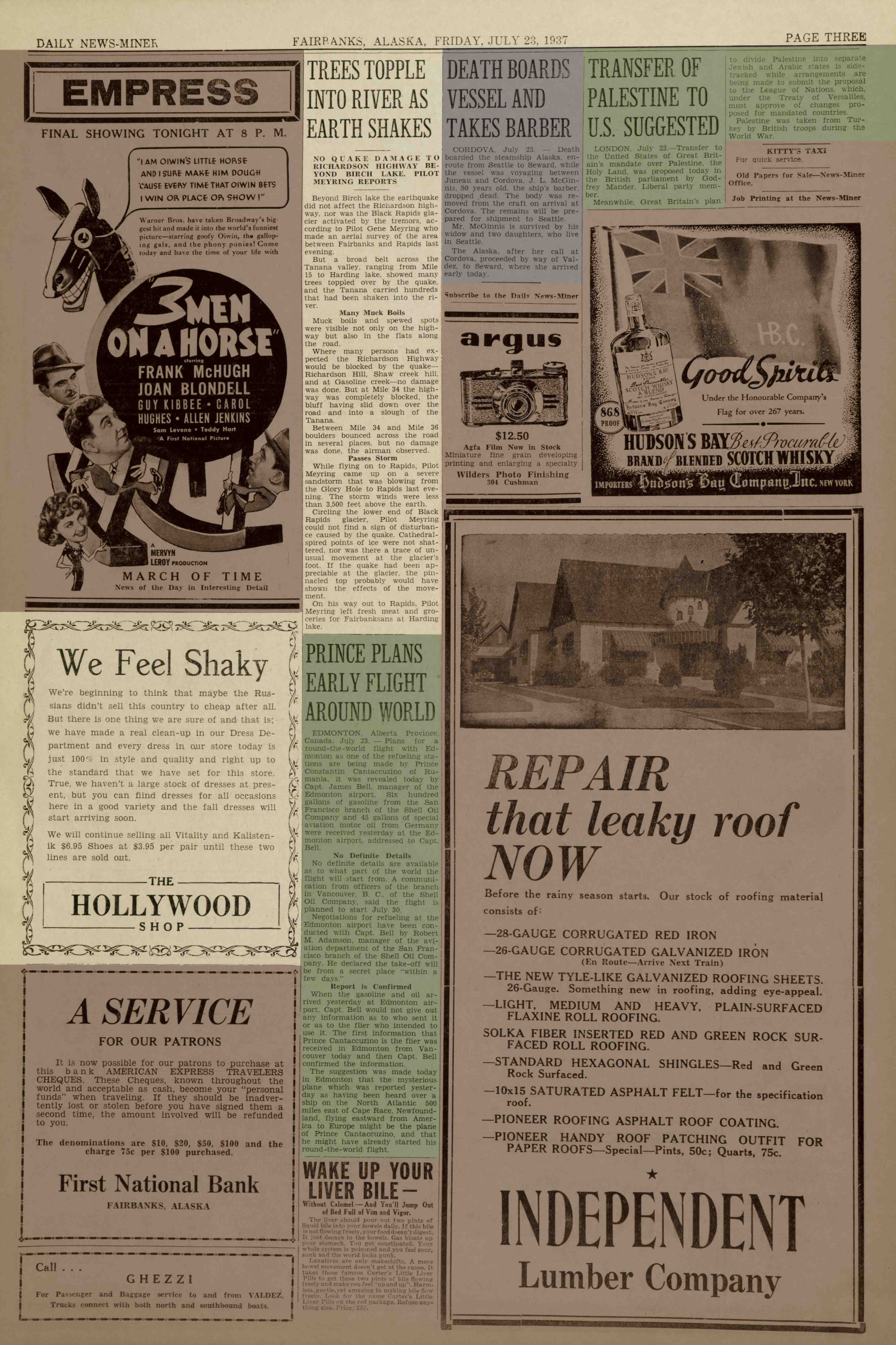1937 July 23, Fairbanks Daily News-Miner (pg 3)