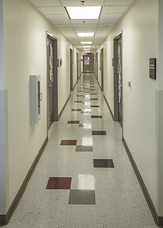University of Alaska Museum of the North Curatorial Laboratory Hallway