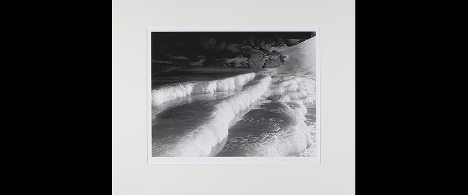 Barry McWayne, Stepped Ice - Hornet Creek, Alaska, 1986, UAP2005-002-001