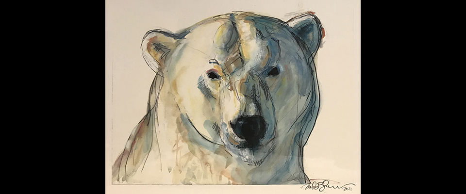 Todd Sherman, Polar Bear Portrait - favorite, 2011, UA2015-007-010