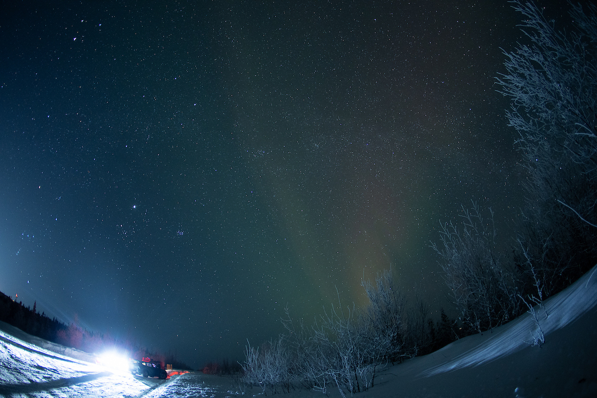 Aurora over Pedro Dome