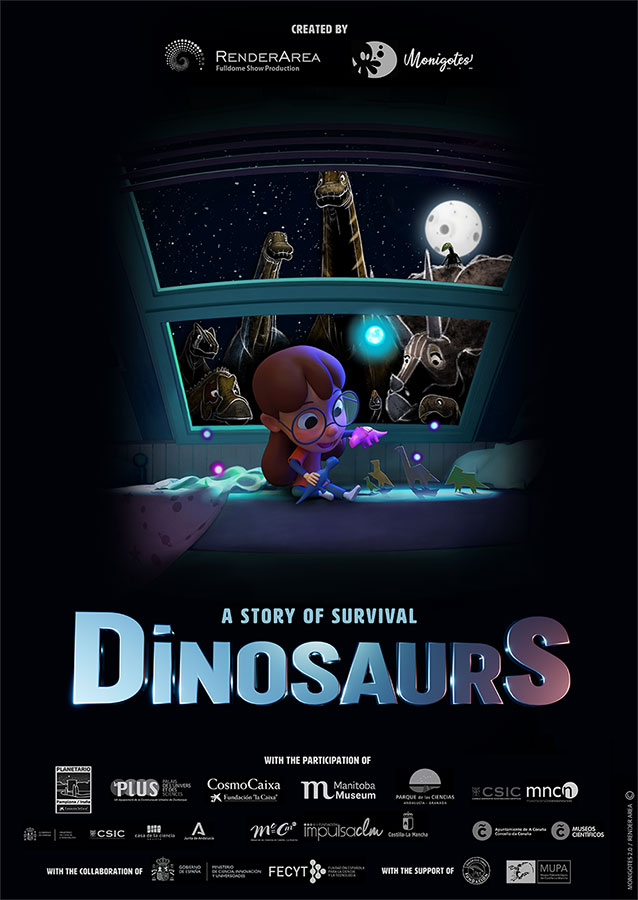 poster for Dinosaurs a Story of Survival fulldome film