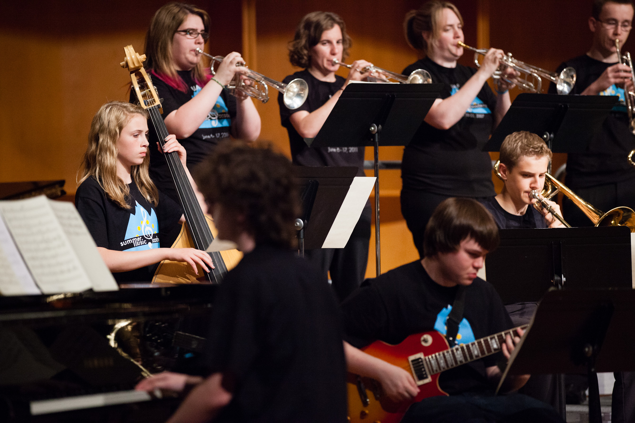 The UAF Summer Music Academy Jazz Band performs at the Davis Concert Hall, Friday, June 15, 2012. | UAF Photo by JR Ancheta