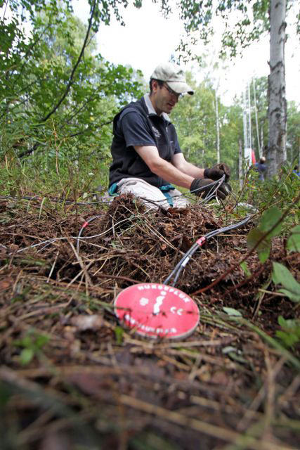 Derek with instruments
