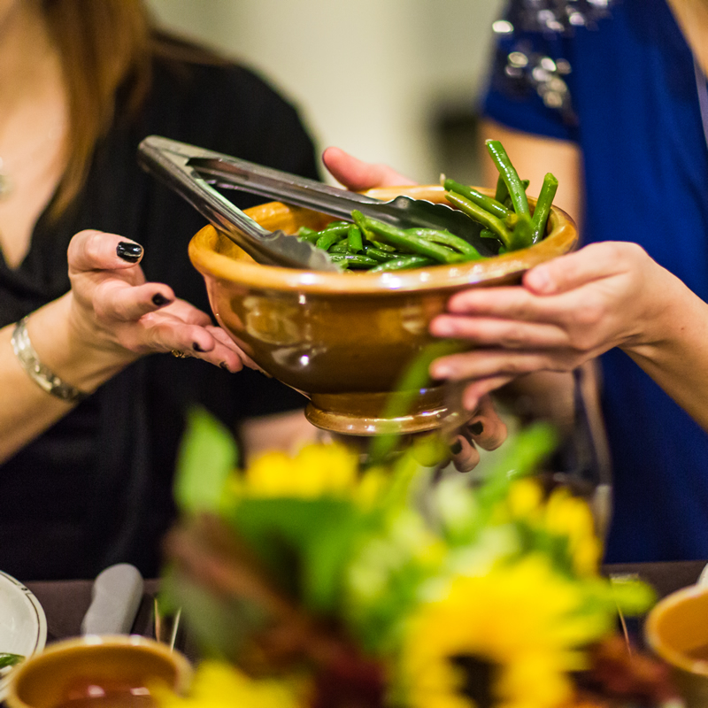 Bowl with food in it