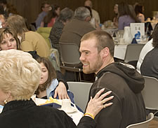 John Plucker attending the annual scholarship breakfast