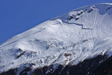 Snow covered mountain
