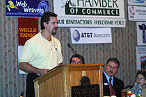 Guy Gadowsky at podium