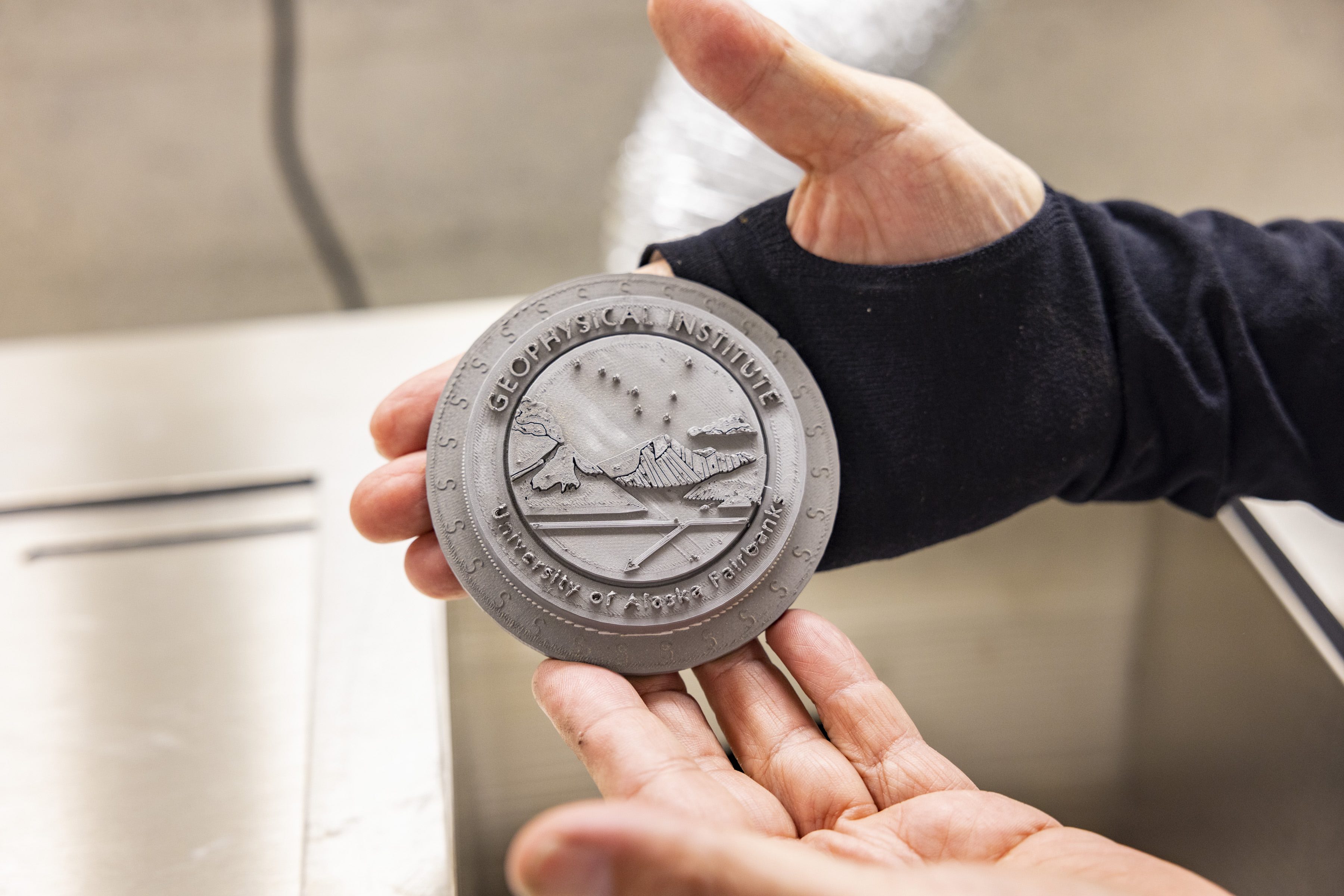 Test item from the 3D metal printer