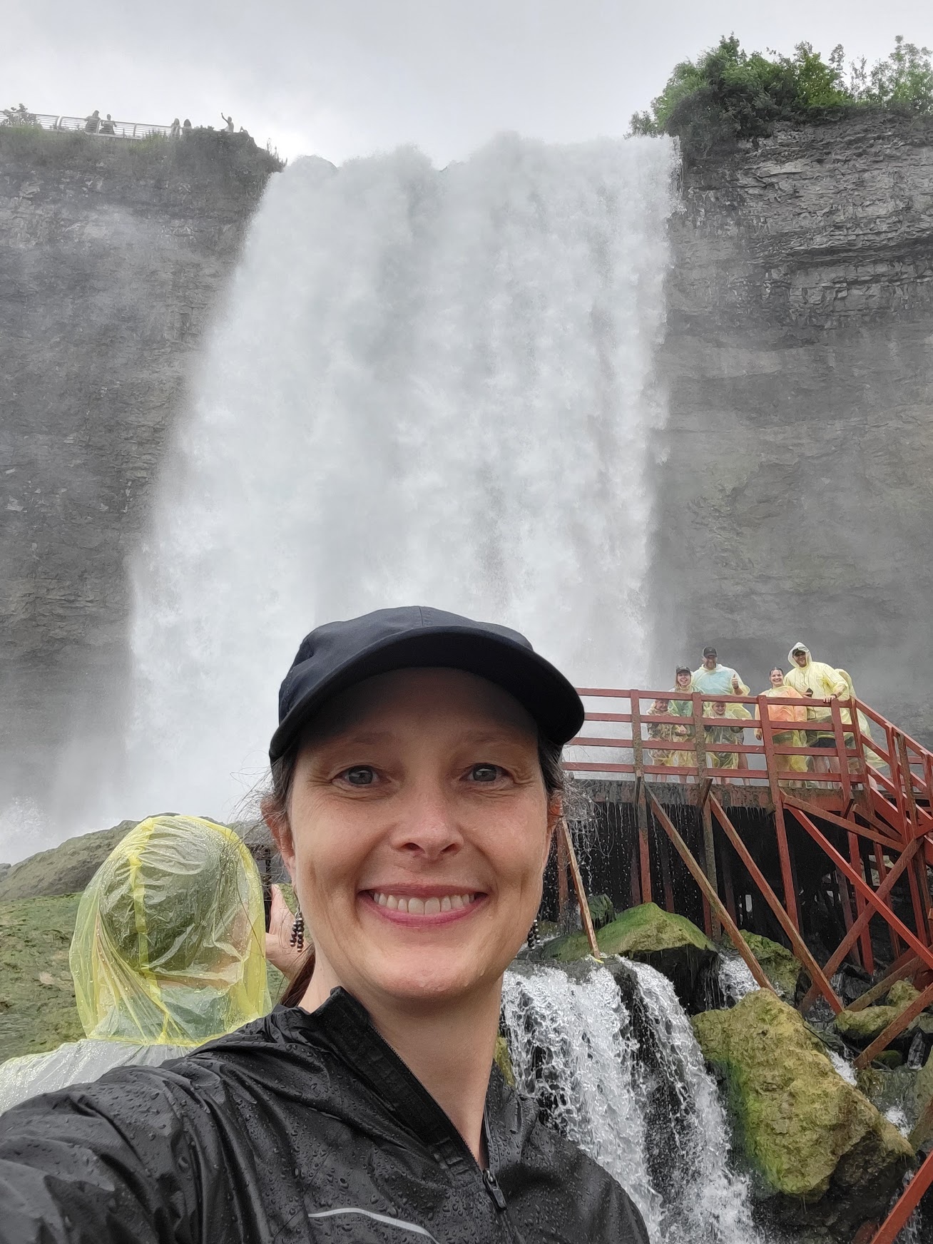 Christi Buffington at Niagra Falls during GLOBE event