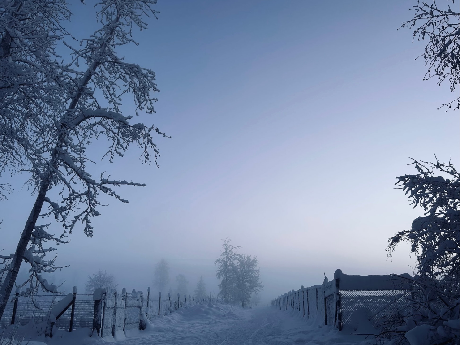 Ice fog in Fairbanks