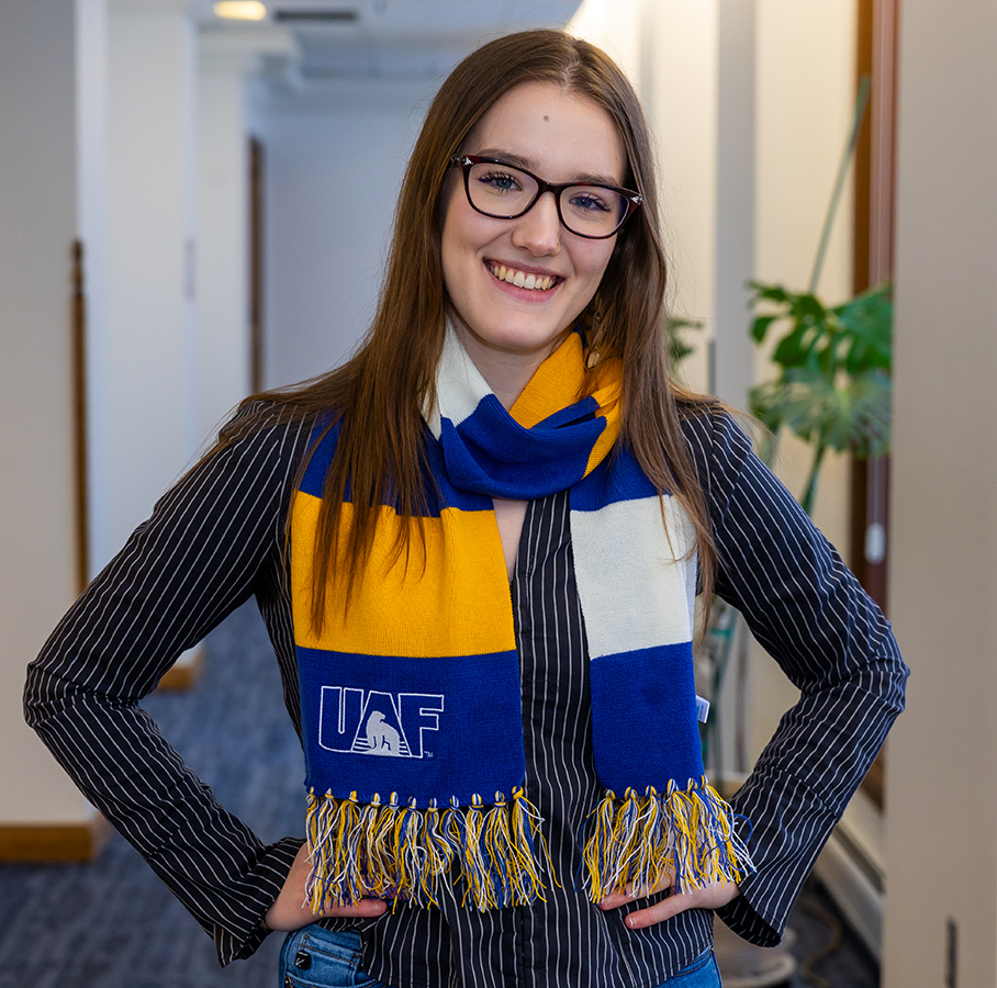 Brynn Illingworth, a student with the UAF College of Liberal Arts.