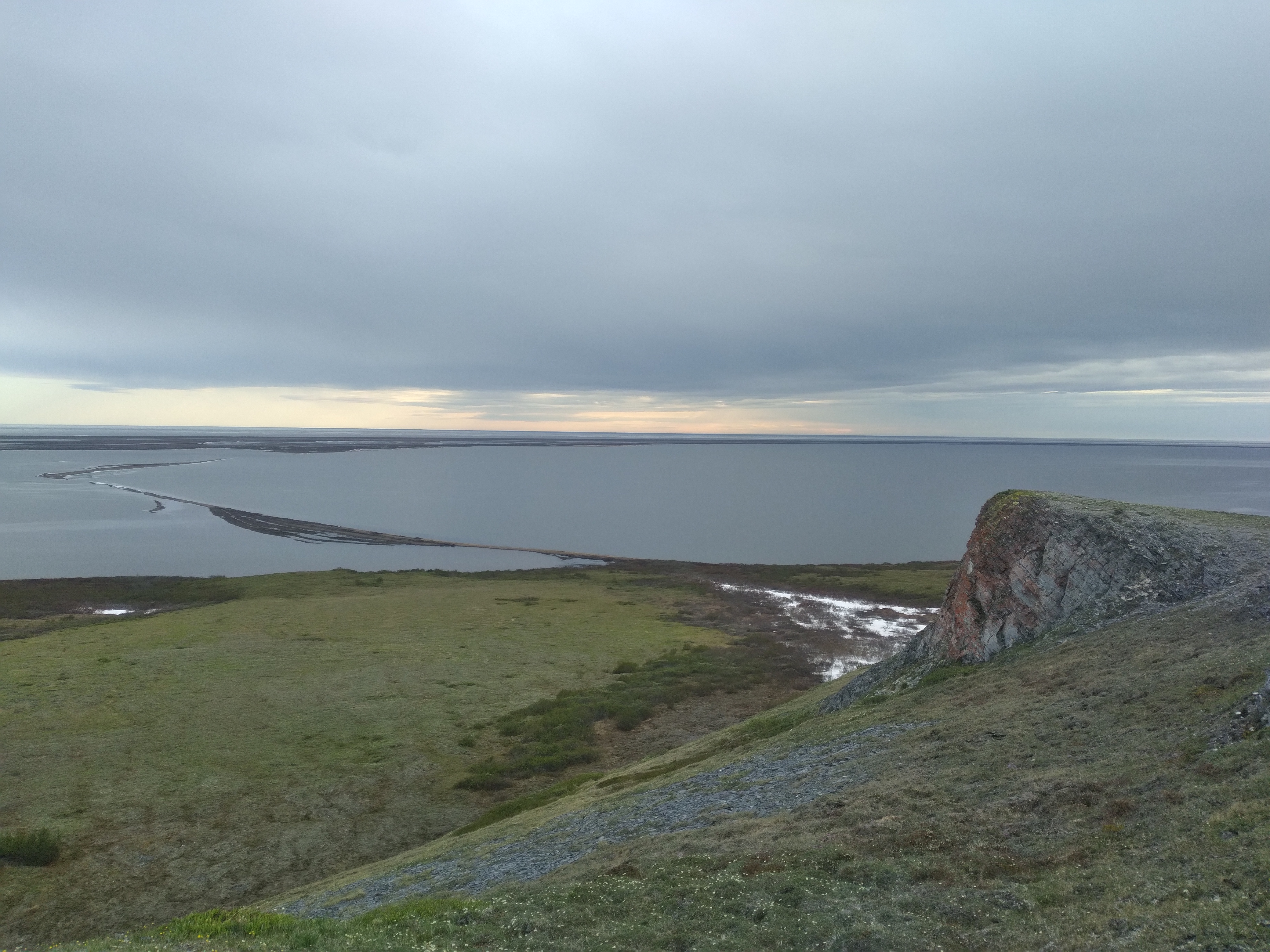 Krusenstern Lagoon lies along the Chukchi Sea coast in Cape Krusenstern National Monument. Fish were sampled from this and other nearby lagoons for PFAS and mercury testing.