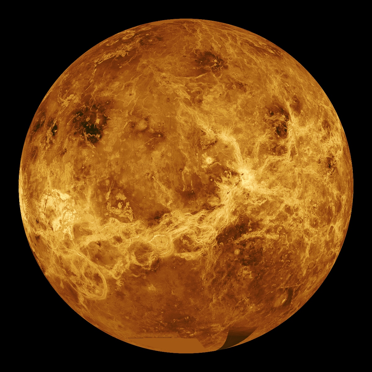 The surface of Venus.