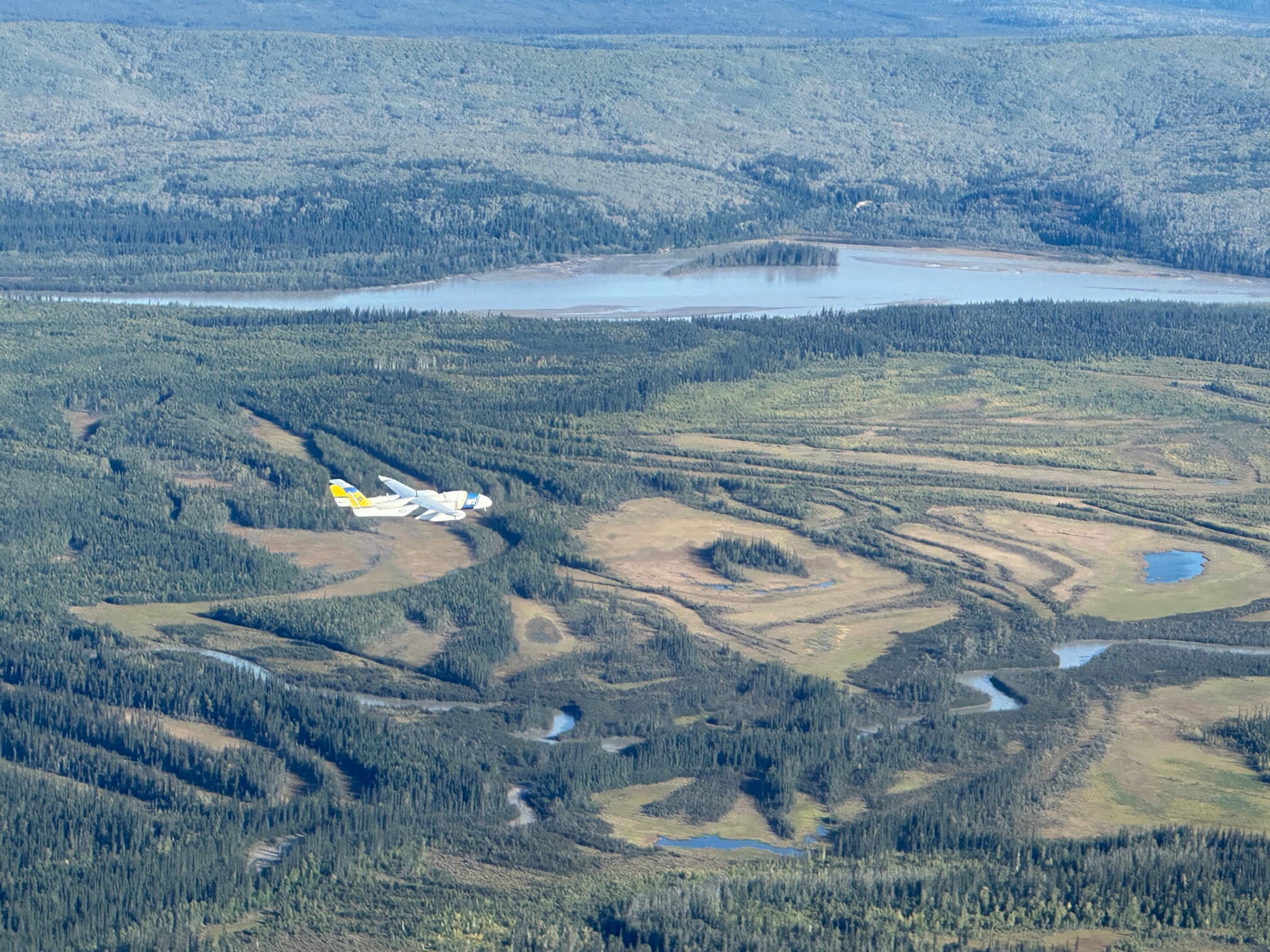 SeaHunter drone in flight