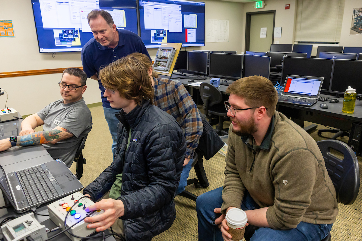 Students take UAF Community and Technical College process technology classes at the Pipeline Training Center.