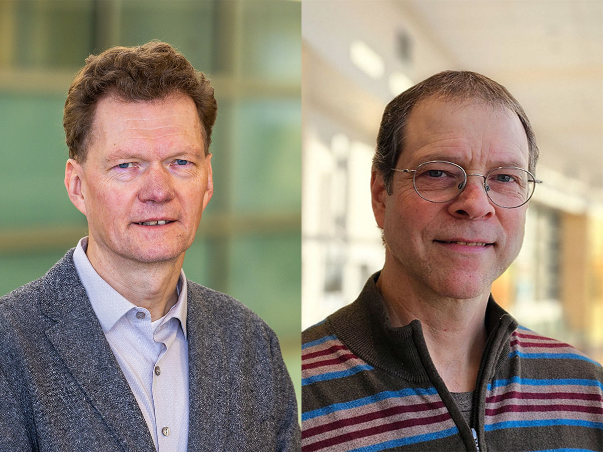 Composite image consisting of portraits of Hajo Eicken and Scott Rupp