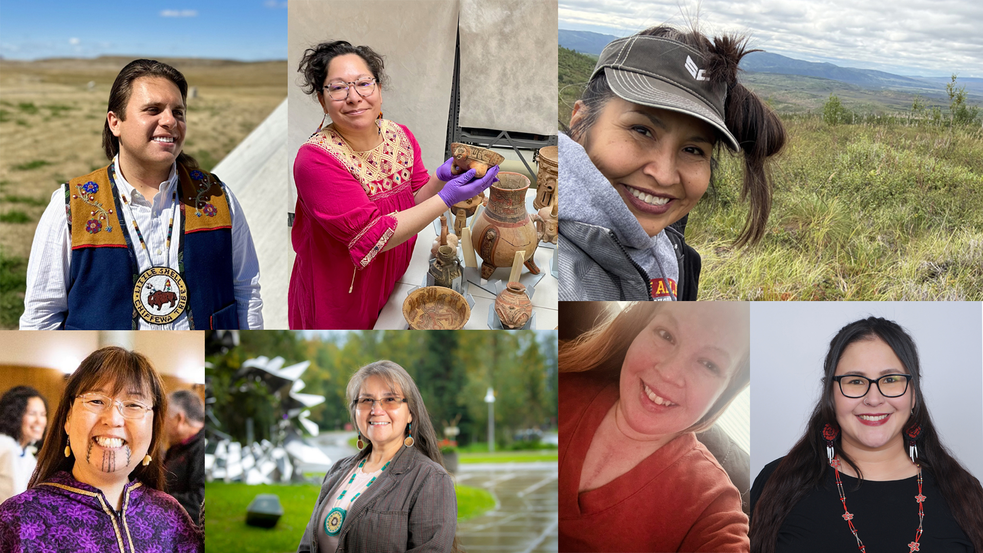 Photo collage of the 2025 Mellon Foundation Troth Yeddha' Collective Fellowship recipients.