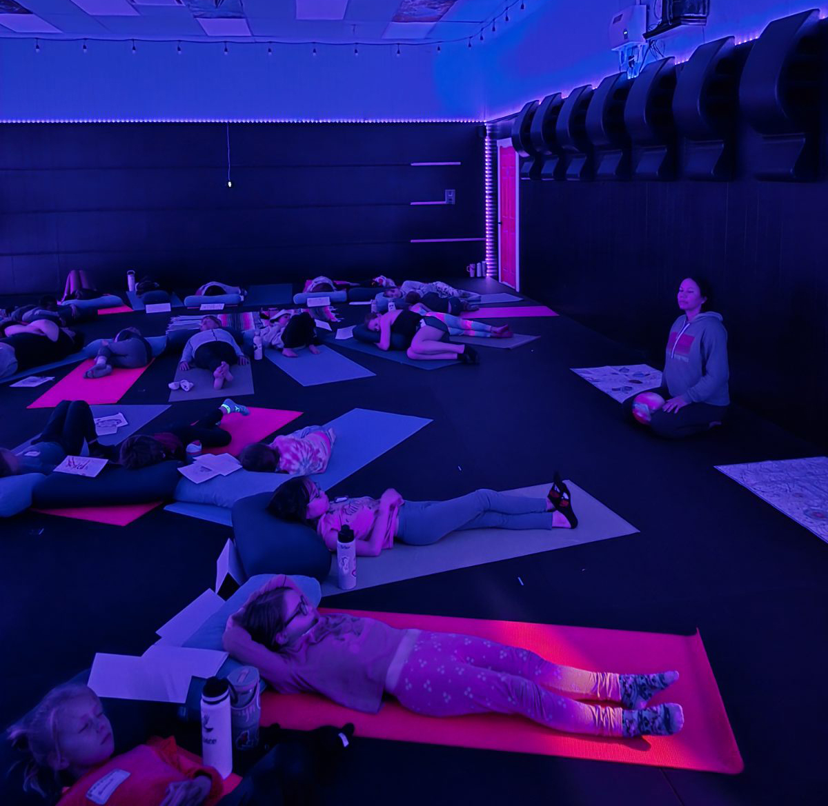 Mindful Explorers campers during a restful moment at camp.