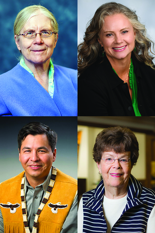 Head shots of Susan Henrichs, Anna Atchison, Aaron Schutt and Ann Tremarello.