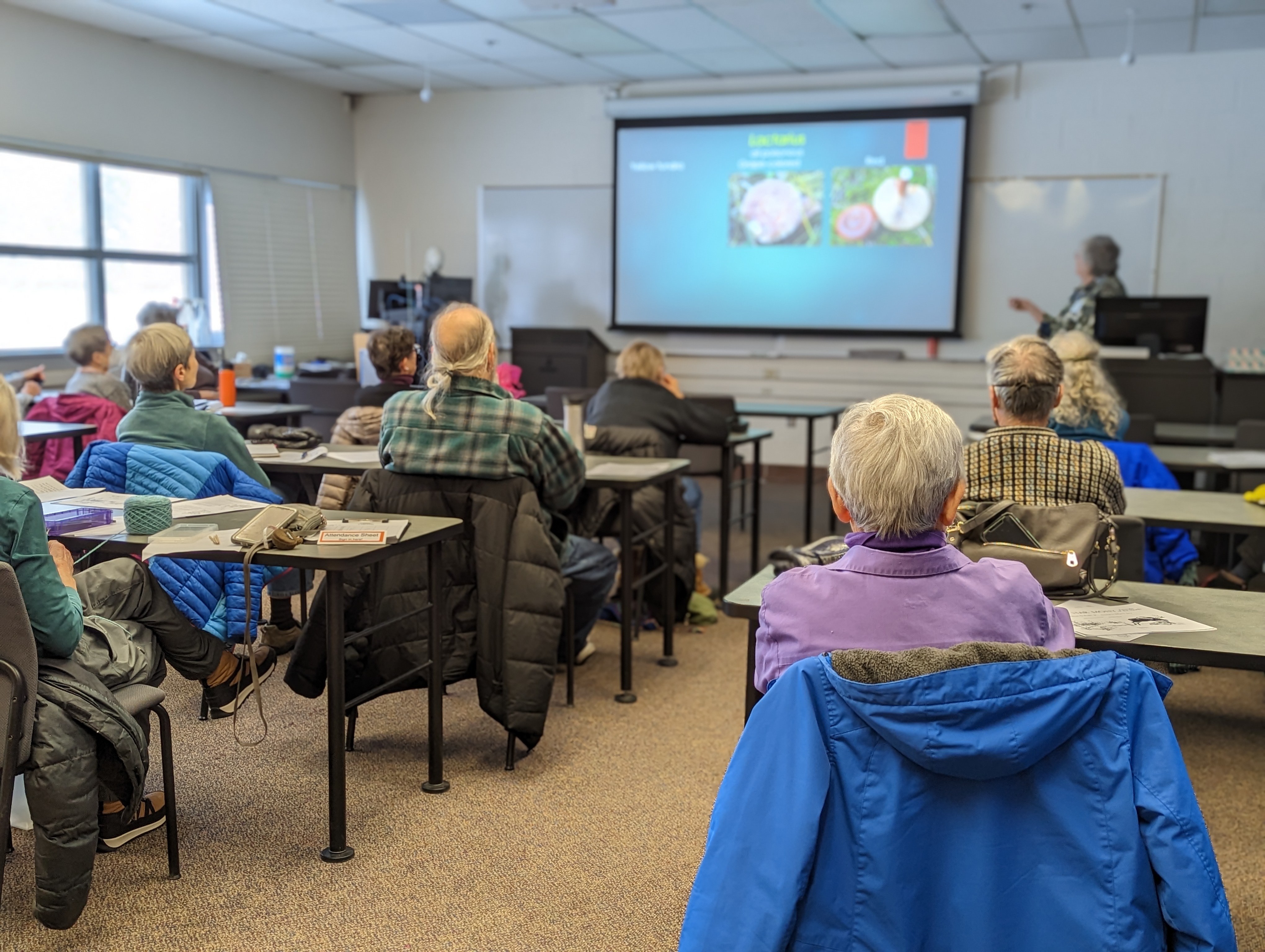 OLLI students enjoy a spring 2023 lecture course.