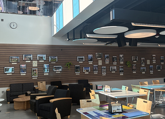 Study Away photo contest finalists on display in Arctic Java.