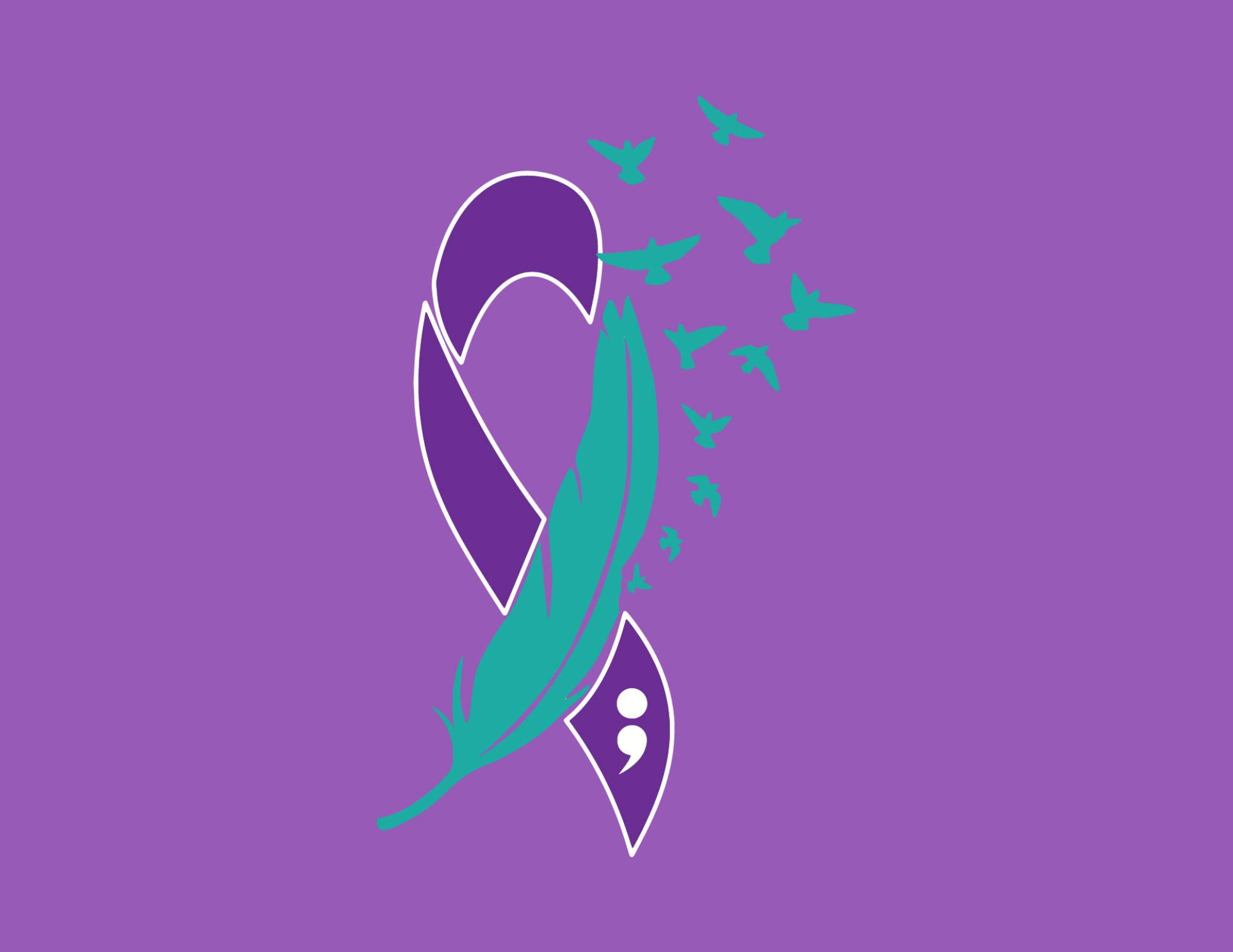 National Suicide Prevention Month ribbon