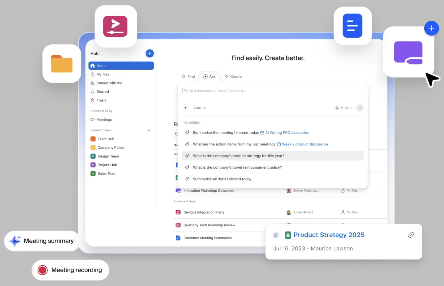 Sample hub graphic from Zoom