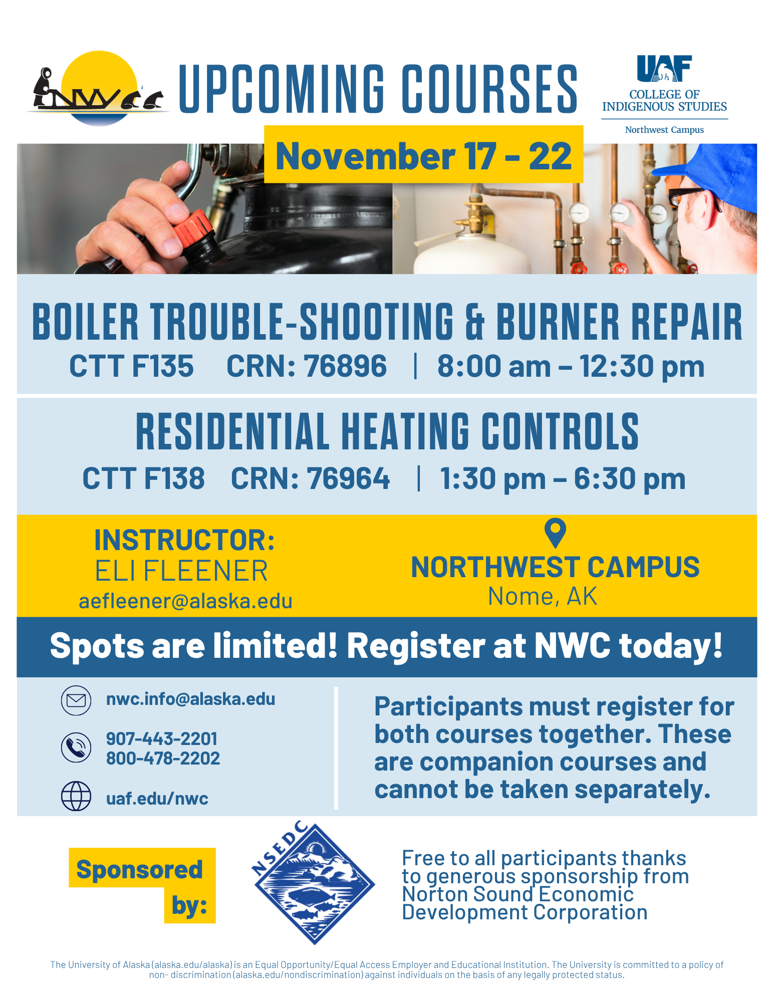 Boiler Trouble-Shooting & Burner Repair / Residential Heating Controls Flyer