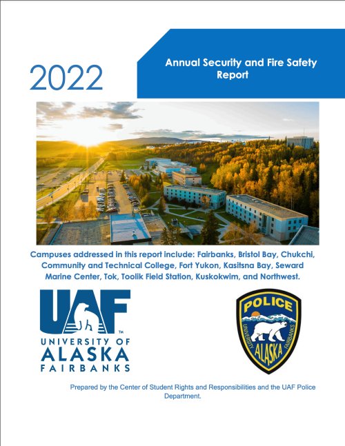 Annual security report book cover