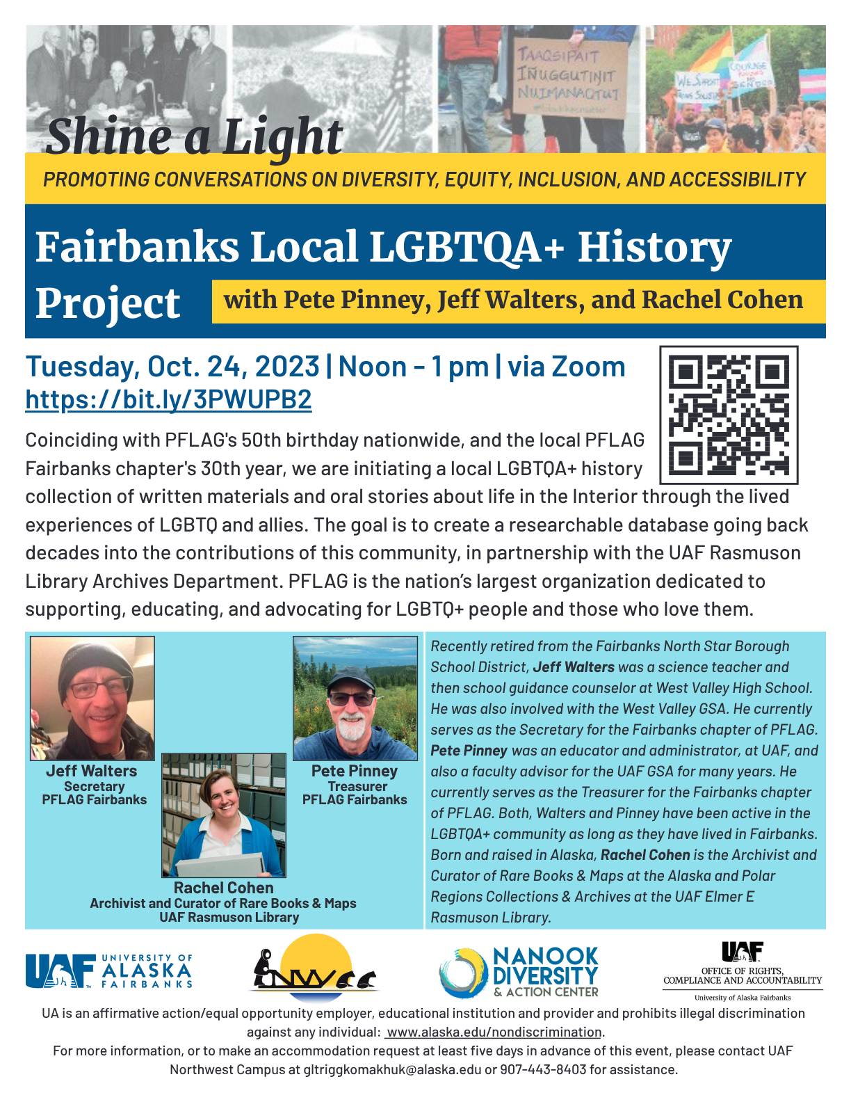 Fairbanks Local LGBTQA+ History Project Flyer
