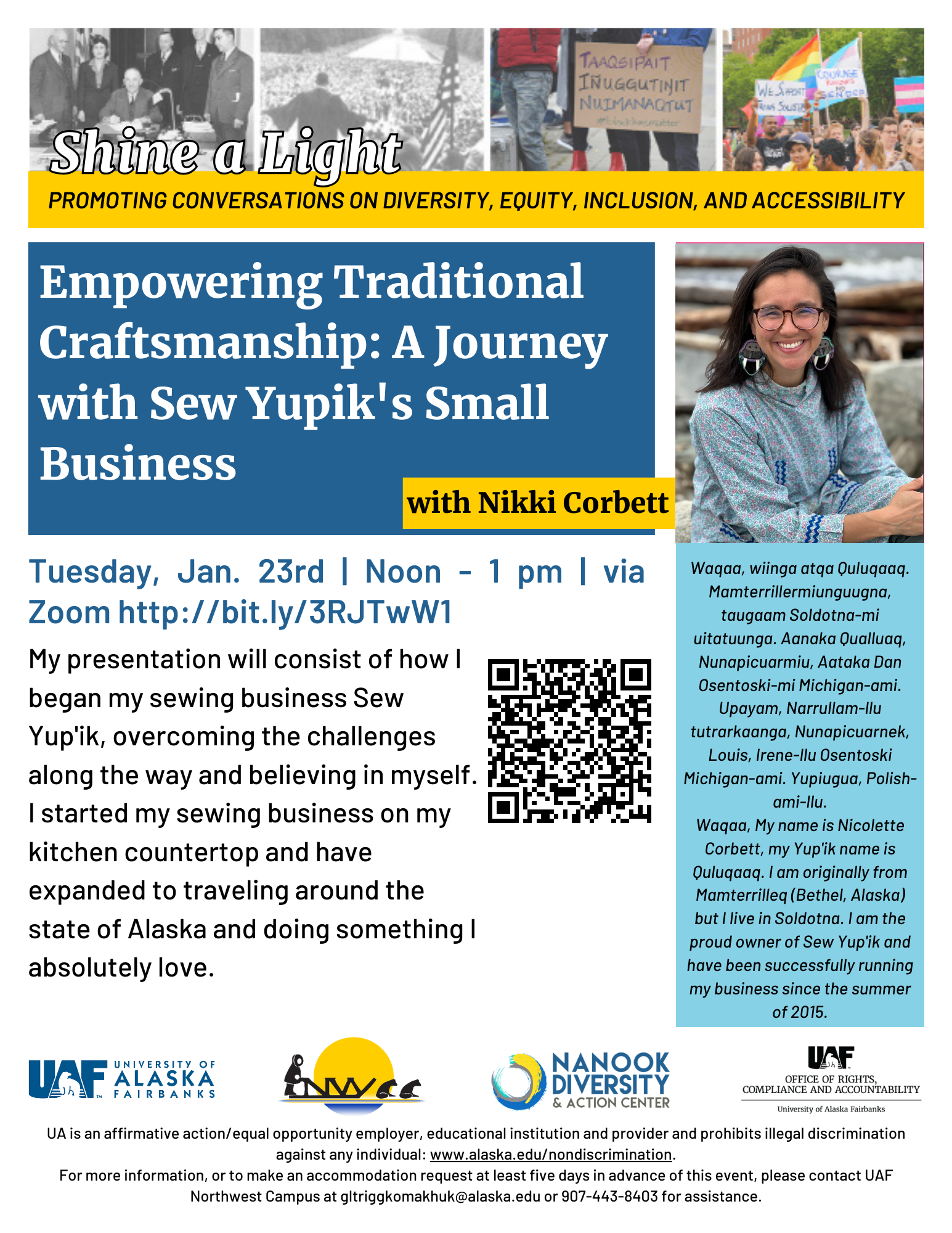 Empowering Traditional Craftsmanship: A Journey with Sew Yupik's Small Business Flyer