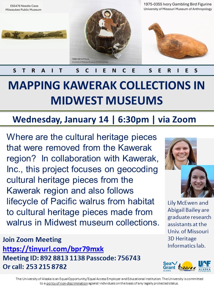 Mapping Kawerak Collections in Midwest Museums Flyer
