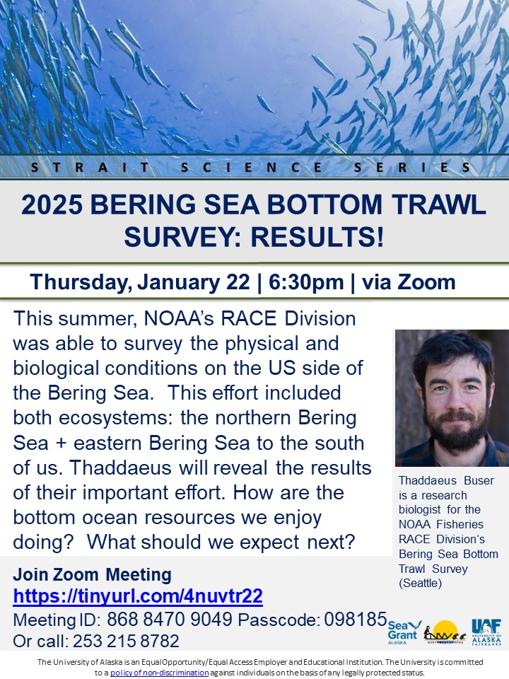 2025 Bering Sea Bottom Trawl Survey: Results! Flyer