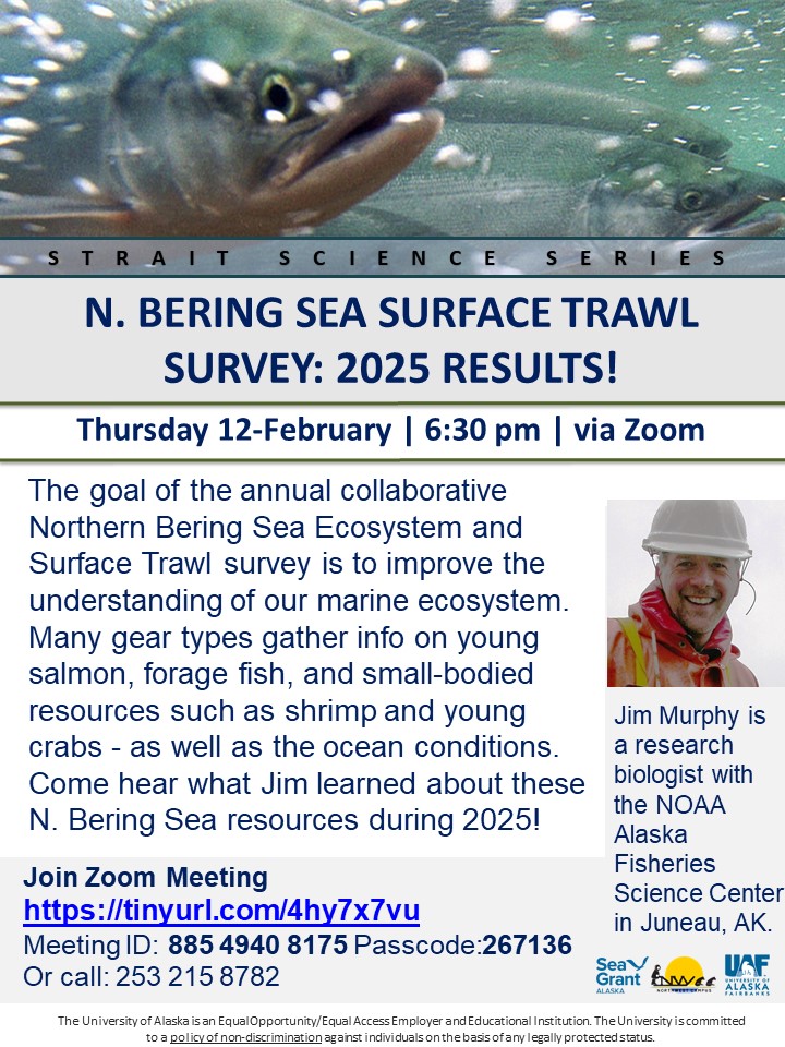 N. Bering Sea Surface Trawl Survey: 2025 Results! Flyer