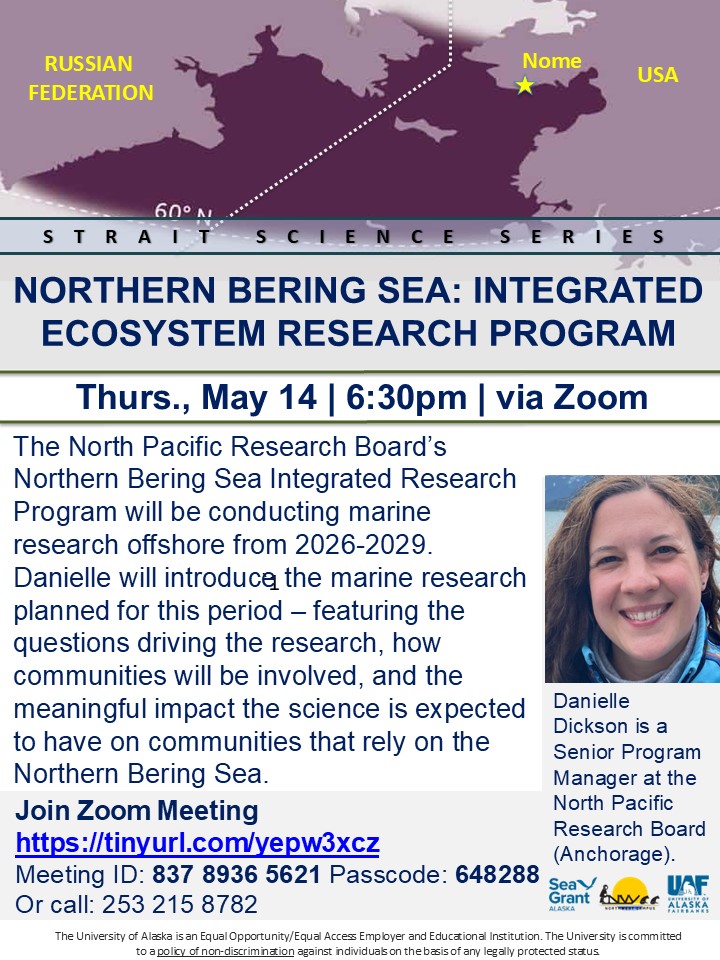 Northern Bering Sea: Integrated Ecosystem Research Program Flyer