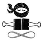 ninja figure made of binder clips and rubber bands