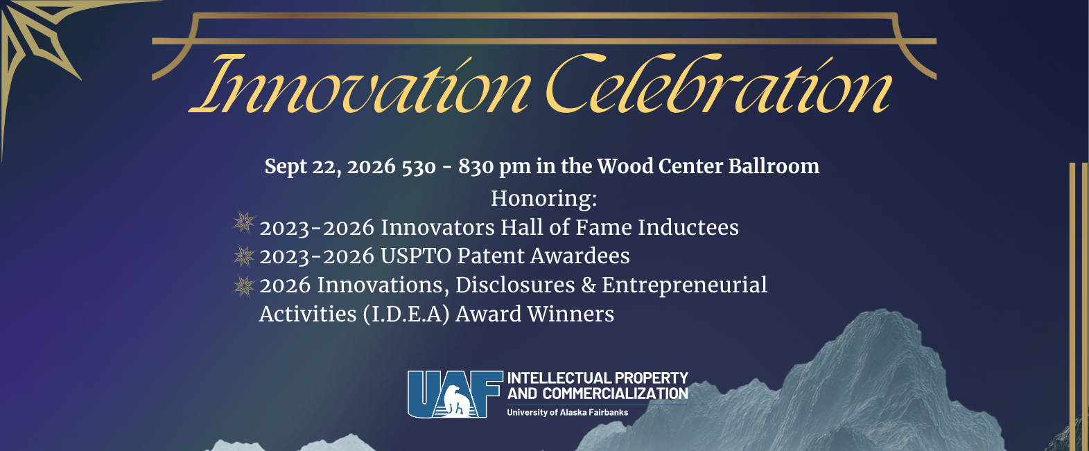 Mini advertisement for the Innovation Celebration