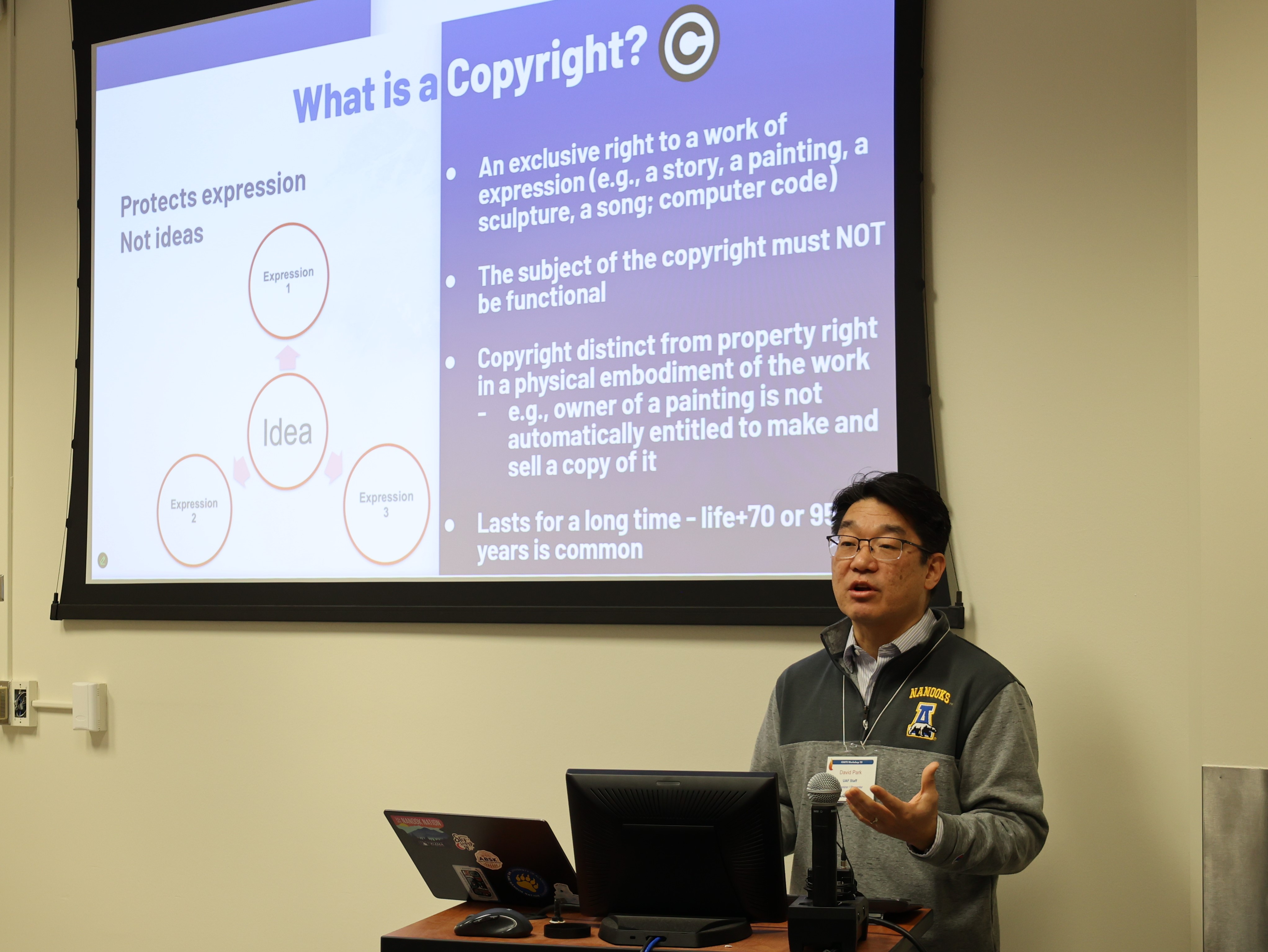 David Park speaking to IGNITE participant